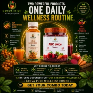 Kreva Glow Duo Combo - ABC Juice Powder and Himalayan Seabuckthorn Juice